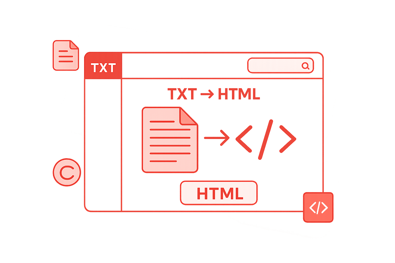 txt to html